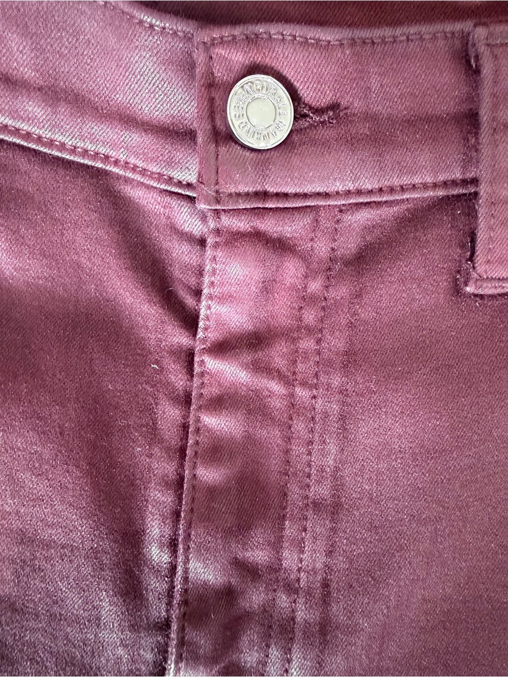 7 For All Mankind Women's Burgundy Jeans